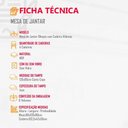 Ver imagem 3 de Mesa Olímpia 120cm Mdf Canto Copo Com 4 Cadeiras Athenas