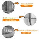 Ver imagem 2 de Mesa Olímpia 120cm Mdf Canto Copo Com 4 Cadeiras Athenas
