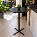 Ver imagem 1 de Mesa Alta Bistrô Industrial Área Gourmet Cali Cor: Preto - Kmj