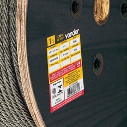 Cabo de aço galvanizado alma de fibra 318 mm - 1/8" 6 x 7 Vonder - 3