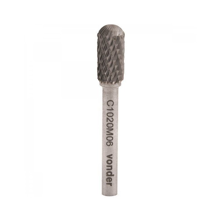 Lima rotativa abaulada 6 mm x 16 mm com haste 6 mm Vonder
