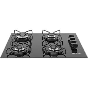 COOKTOP 4 BOCAS VIDRO PRETO À GÁS FG4004AVP