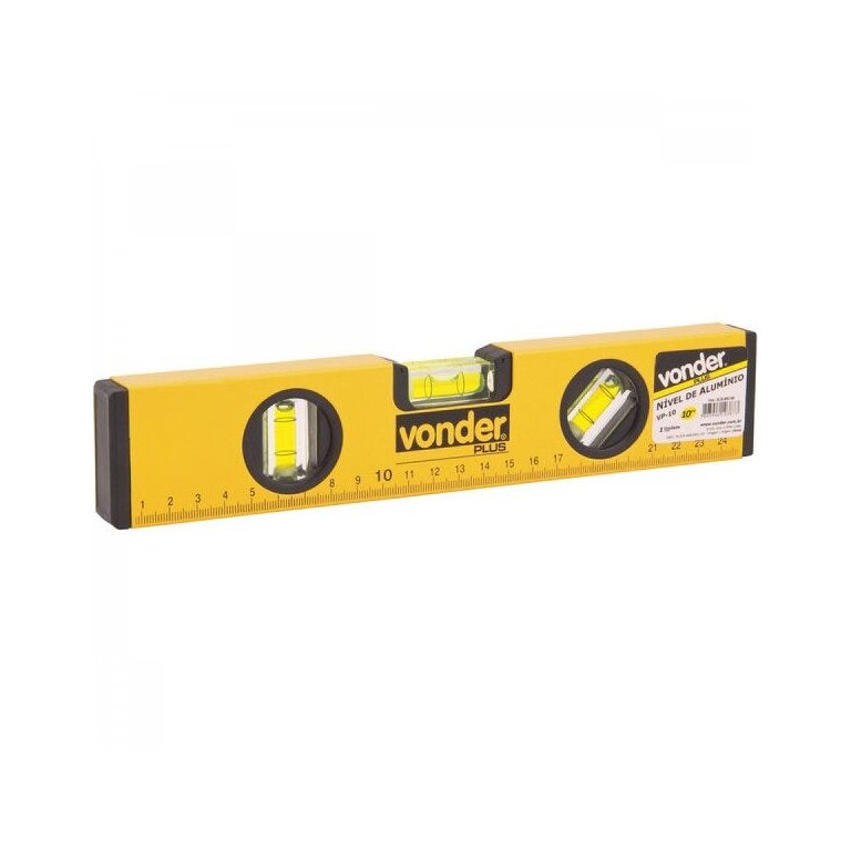 Nível de alumínio 10" Vonder PLUS