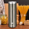 Pote p/ Macarrão Multiuso Inox 30cm Porta Mantimentos Alimento Espaguete Cereal Recipiente Hermético - 2
