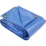 Lona reforçada de polietileno azul 4 m x 3 m Vonder PLUS - 1