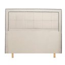 Ver imagem 3 de Cabeceira Cama Box King Grecia 195 Cm Suede Bege Claro