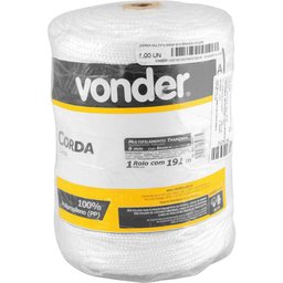 Corda Multifilamento 60 Mm Cor Branca Vonder - 1