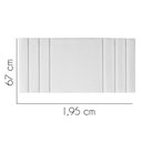 Ver imagem 2 de Painel Estofado Luxo Grécia 195cm King Size para Cama Box Corino Branco - Gat Magazine