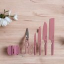 Ver imagem 2 de Jogo de Facas Rosa Kit com 6 Peças Beleza e Precisão para Sua Cozinha
