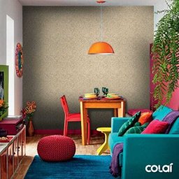 Papel De Parede Adesivo Lavável Textura Grafiato 3m - 5