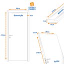 Ver imagem 3 de Kit Porta de Madeira 210x80cm Lisa Primer Esquerda Moldufama
