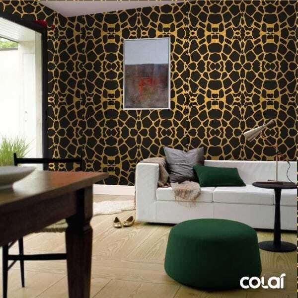 Papel De Parede Lavável Casco Negro De Tartaruga 3m - 3