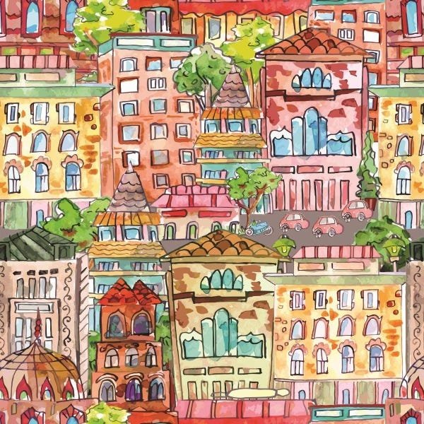 Papel De Parede Adesivo Lavável Pelourinho 18m - 1