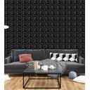 Ver imagem 3 de Kit 15 Placas PVC 3d Revestimento De Parede Decorativa Diamante Preto 25 cm