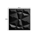 Ver imagem 2 de Kit 15 Placas PVC 3d Revestimento De Parede Decorativa Diamante Preto 25 cm