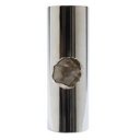 Ver imagem 1 de Vaso Tubo Cilindrico Aco Inox Grande