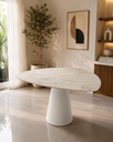 Ver imagem 2 de Mesa de Jantar Orgânica Cone Canya Atenna 100x105cm - Cone Branco