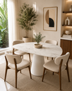 Ver imagem 1 de Mesa de Jantar Orgânica Cone Canya Atenna 100x105cm - Cone Branco