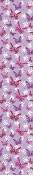 Papel De Parede Lavável Borboletas 3D Fundo Roxo 12m - 7