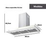 Coifa e Depurador de Parede Eos 90cm Maxxi Air Digital Touch Inox Emco90ptd 220v - 4
