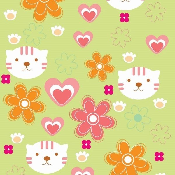 Papel De Parede Adesivo Lavável Primavera Fundo Verde 12m - 1