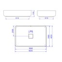 Ver imagem 5 de Cuba de Apoio Deca Slim 60x40 L.13060.94 Retangular Ébano Fosco