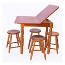 Ver imagem 4 de Conjunto Sala de Jantar com Mesa Dobrável e 4 Banquetas Multimóveis Cr50117 Mel