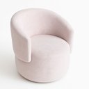 Ver imagem 5 de Poltrona Orgânica Bouclé Redonda para Sala Quarto Recepção Confortável Elegante Divani