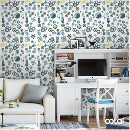 Papel De Parede Adesivo Lavável Circulares 9m - 2