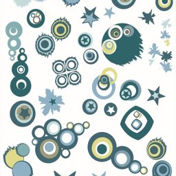 Papel De Parede Adesivo Lavável Circulares 9m - 1