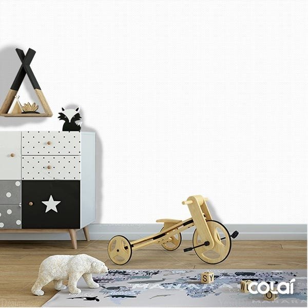 Papel de Parede Adesivo Lavável Bolinhas Cinzas 15m - 5