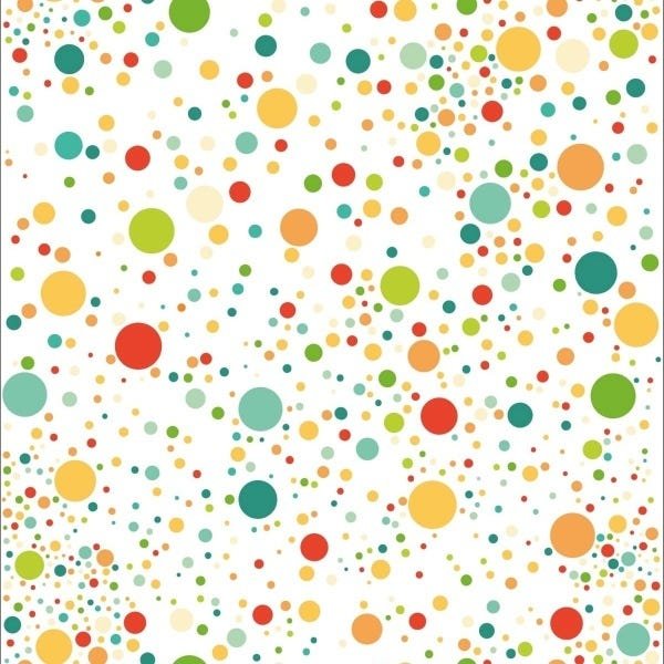 Papel de Parede Adesivo Lavável Bolas de Tintas 12m - 1