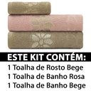 Ver imagem 2 de Jogo De Toalhas 3 Peças Banho + Rosto Marcotex Algodão Petala Emcompre