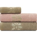 Ver imagem 1 de Jogo De Toalhas 3 Peças Banho + Rosto Marcotex Algodão Petala Emcompre