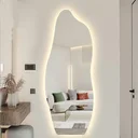 Ver imagem 2 de Espelho Orgânico Grande com Led 140x60cm Fiamma:led Quente