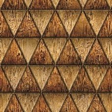 Papel de Parede Adesivo Lavável Triângulos de Sucupira 12m - 1