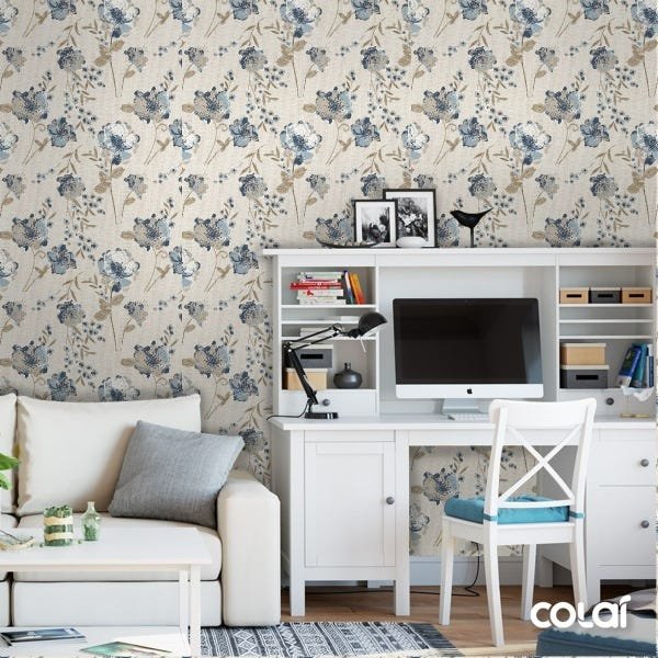 Papel De Parede Adesivo Lavável Flores Planeadas 18m - 2