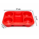 Ver imagem 4 de Kit 4 Porta Condimentos para Restaurantes e Lanchonetes 4 Frascos Vermelho