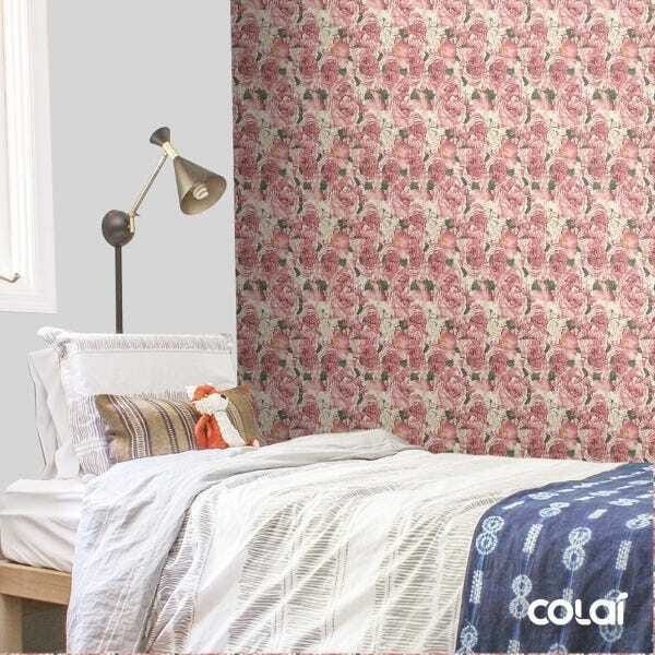 Papel De Parede Adesivo Lavável Rosas Silvestres 18m - 3