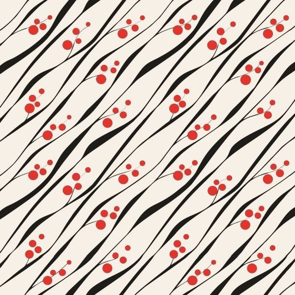 Papel De Parede Adesivo Lavável Cerejas 15m - 1