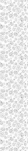 Papel De Parede Lavável Flores De Listras Pretas 15m - 7