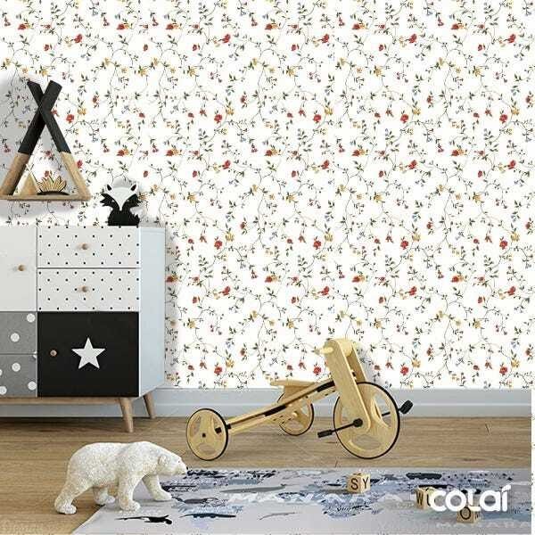 Papel De Parede Adesivo Lavável Amarantho 15m - 6