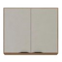 Ver imagem 1 de Armário Aéreo Firenze 2 Portas 80cm Demóbile Amêndola Nude Prime