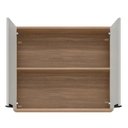 Ver imagem 4 de Armário Aéreo Firenze 2 Portas 80cm Demóbile Amêndola Nude Prime