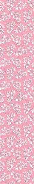 Papel De Parede Lavável Flores Brancas Em Fundo Rosa 15m - 7