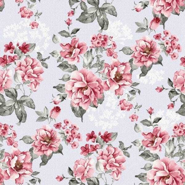 Papel De Parede Adesivo Lavável Gardênia 15m - 1