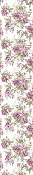 Papel De Parede Adesivo Lavável Flores Púrpuras 3m - 7