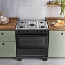 Ver imagem 5 de Fogão 5 Bocas Atlas Mônaco Plus Automático Mesa Inox Preto Bivolt