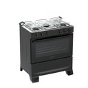 Ver imagem 2 de Fogão 5 Bocas Atlas Mônaco Plus Automático Mesa Inox Preto Bivolt
