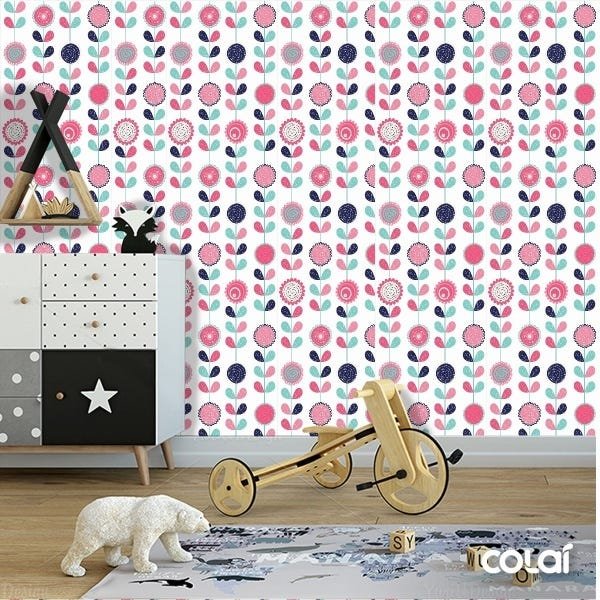 Papel De Parede Adesivo Lavável Girassóis 3m - 6